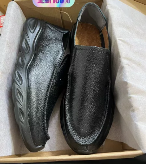 【真皮牛皮】春夏季真皮一脚蹬男士运动鞋透气...