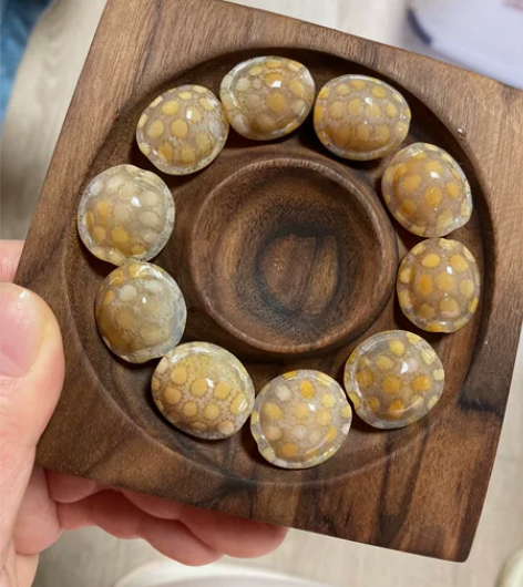 珊瑚玉龟背，10颗，做手串用，可参考图2，...