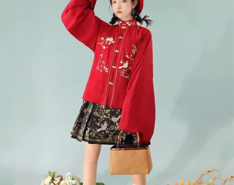 汉服清衣柜!桔屿【春晓】这个是马面短裙哦 ...