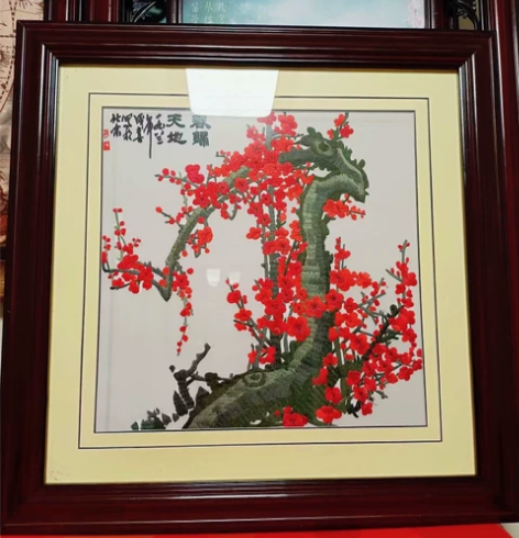 全新精品绒布画 一直收藏全新未使用,很大气...