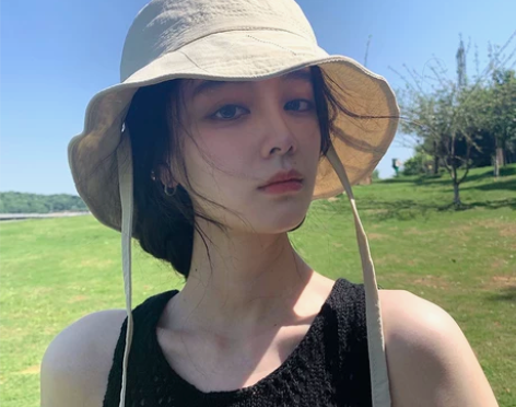 日系设计款走线渔夫帽女夏速干轻薄休闲显脸小...