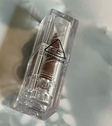 闲置3CE透明壳口红 枣泥豆沙色 颜色特别...
