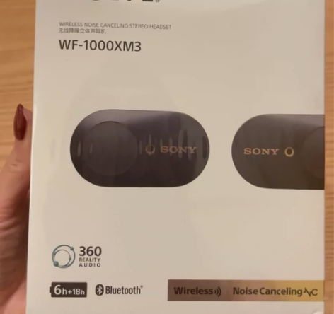 sony蓝牙降噪耳机,黑色,WF-1000...