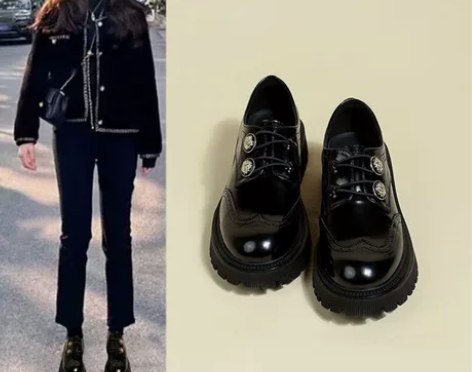 【捡漏】软皮软底乐福鞋女2023新款手工雕...