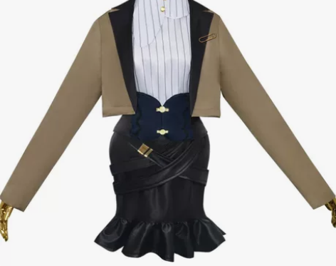 只有图上衣服跟假发,(没有眼镜耳环鞋子道具...