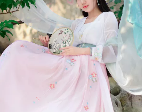 如梦霓裳汉服夏装女对襟齐腰襦裙[天仙子]一...
