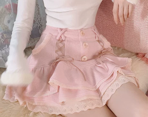 少女甜美可爱纯欲冬季软糯毛绒系带毛线针织蛋...