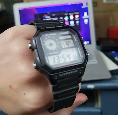 卡西欧Casio ins复古多功能不锈钢表...