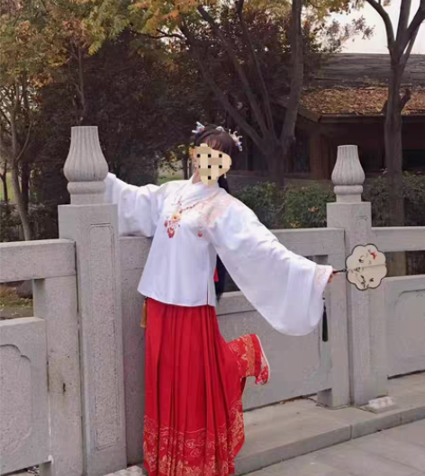 包邮红色裹裙+龙纹刺绣短衫一套299元,这...