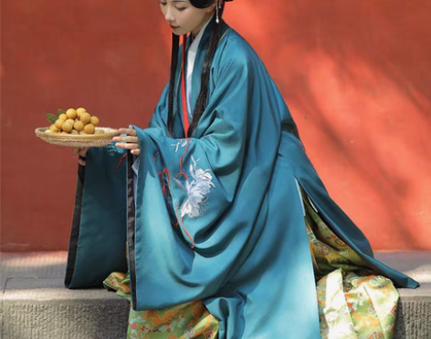 包邮[披风俩件]兰若庭 汉服 乘黄 披风，...