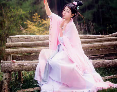 如梦霓裳 误桃源 对襟齐腰衫裙刺绣桃花绝版...