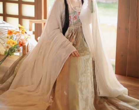 转卖【春有约】茗月萱唐制诃子裙汉服女大袖衫...