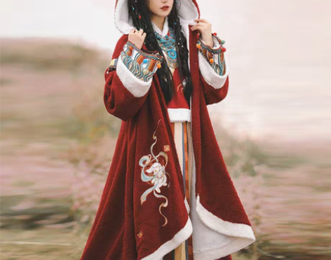 转卖裳云兮国风汉服女 【若兮】异域少女藏风...