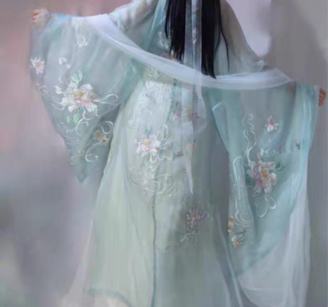 包邮【汉服出租】【仙楚姬】绿色梦璃 全套m...