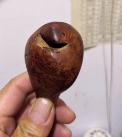 包邮烟斗。手把件。火琉璃木料，基本满花，有...