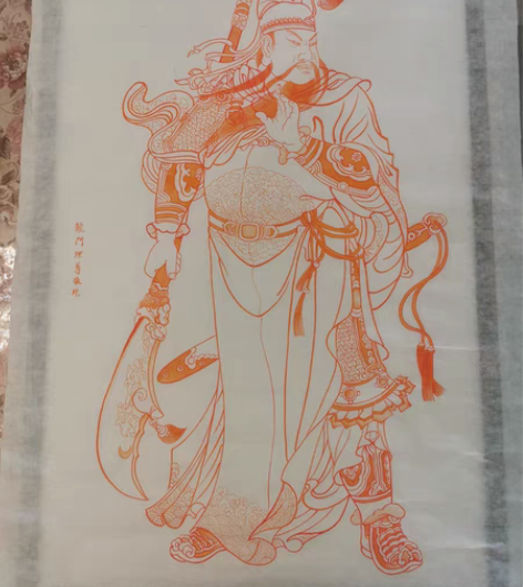 包邮武圣关羽道家武财神护法神,朱砂手绘。 ...