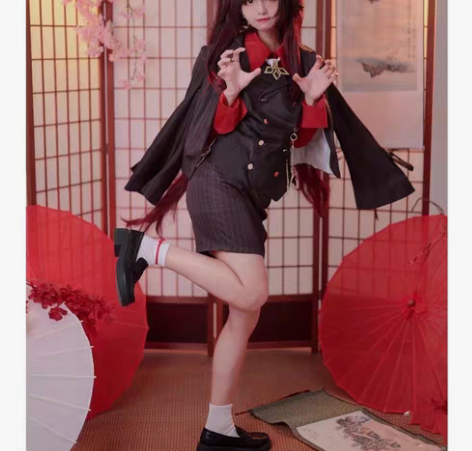 包邮原神cos一加胡桃cos联名款联动款全...