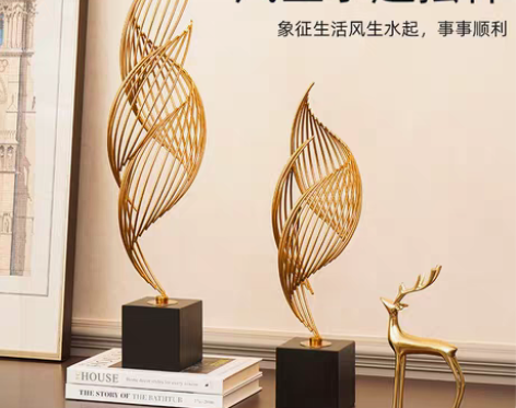 转卖现代轻奢风摆件电视柜创意高档客厅玄关酒...