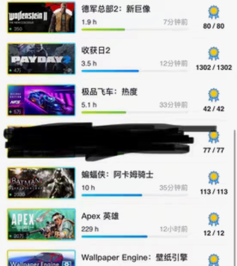 包邮steam游戏成就解锁 4.99r解锁...