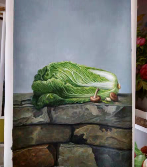 包邮吉祥如意纯手绘油画精品,喜欢联系!财源...