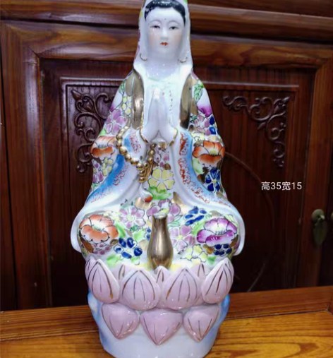 包邮家里的瓷器观音,我们家是信佛的所以闲置...