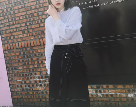 转卖A字裙半身裙女中长款春夏季韩版新款百搭...