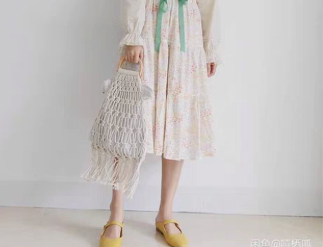 fint花苞裙 无标 碎花裙，非常清新可爱...