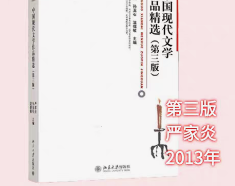 包邮正版 中国现代文学作品精选 第三版 严...