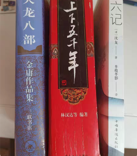 金庸天龙八部，浮生六记，上下五千年 感兴趣...