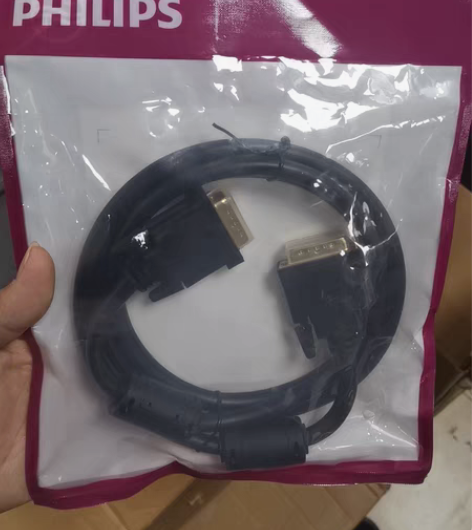 平价处理,原装正品飞利浦DVI线双通道,全...