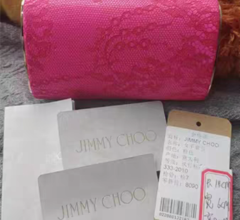 包邮JimmyChoo女士手拿包经典蕾丝款...