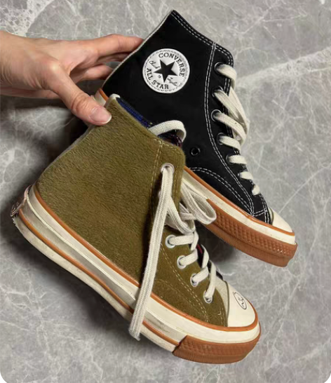 包邮Converse匡威拼接高帮鞋 尺码：...