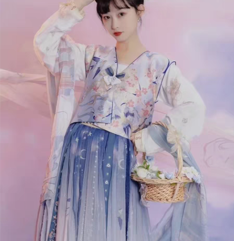 七月夕华裳九州秀款 西夜遗珠 唐制印花唐背...