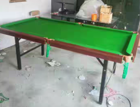 转卖彪哥折叠训练台球桌家用小型标准英美式黑...