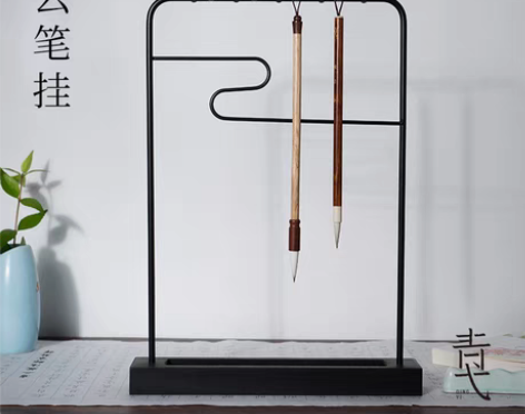 转卖青弋祥云铁艺笔挂毛笔架创意简约现代文房...