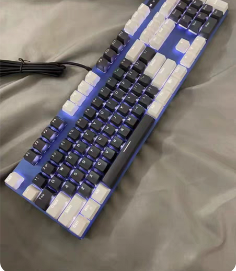 二手键盘！104键雷柏v500pro机械键...