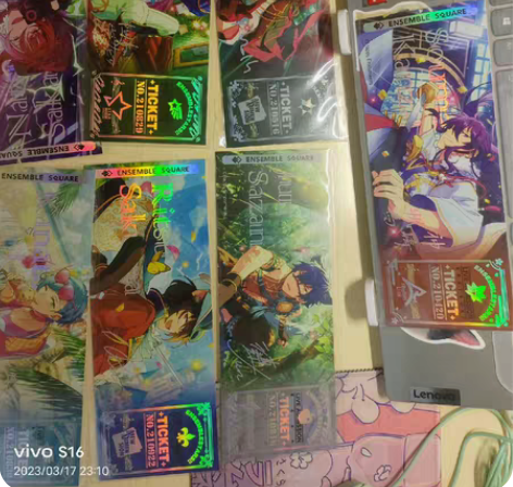 偶像梦幻祭2弹镭射票 这些是只有单张没有同队队员的all的不...