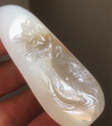 和田玉雕件,连年有余 不议价描述不符包邮退...