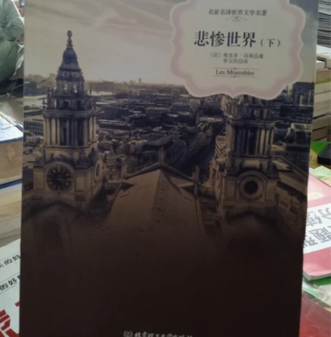 二手正版悲惨世界上下册 雨果 北京理工大学...