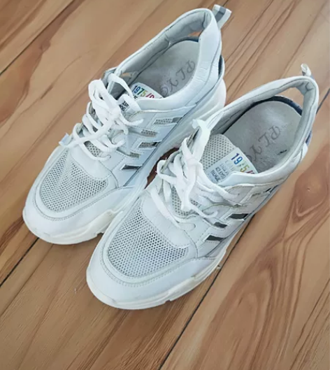 内增高鞋女,37码,厚底鞋,显高,网面透气...