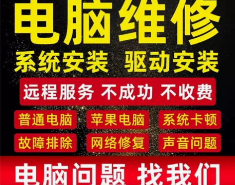 同城上门安装 电脑装机 维修 系统重装 远...