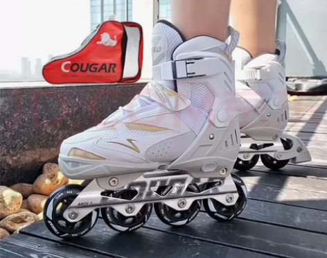 美洲狮(COUGAR)溜冰鞋成人休闲轮滑旱...