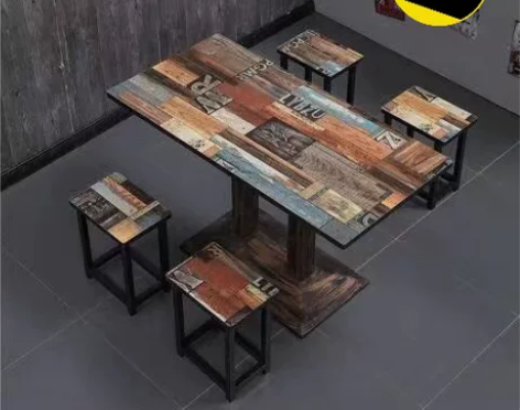 #厨卫洁具#快餐桌椅组合经济型餐饮桌子早餐...