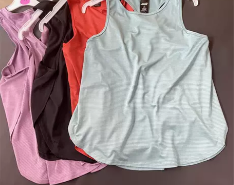运动背心女外穿跑步罩衫速干T恤大码健身服胖...