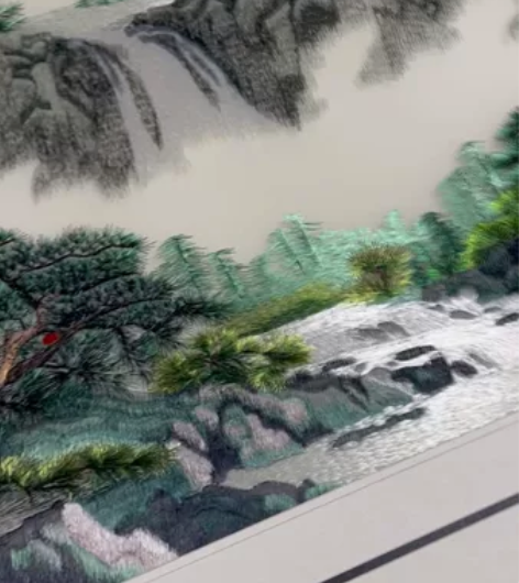 玄关，客厅装饰画 立体绣花 成品苏绣 工作...