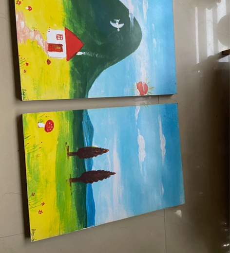 简约无框装饰画,尺寸35出门*50cm,因...
