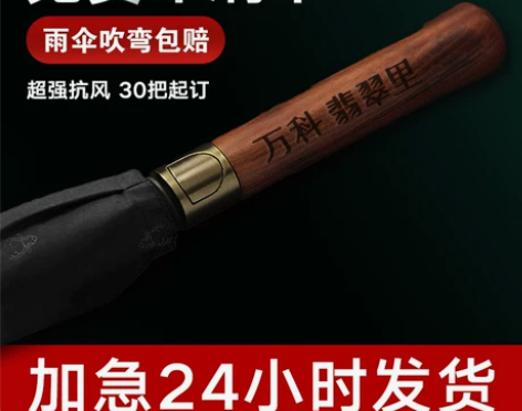 骨长柄自动雨伞 定制logo16骨大双人防...