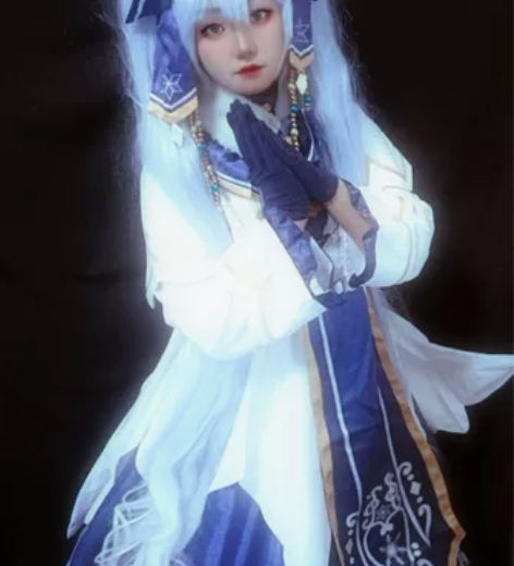 急急急出!漫路人初音未来21雪初音COS服...