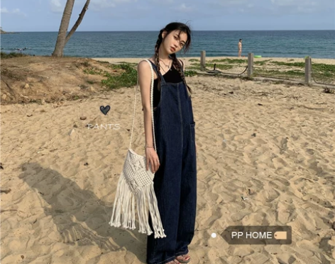 PPHOME夏季一点点痞~日系工装少女复古...