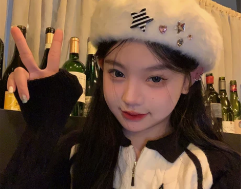 千禧甜妹~ 设计款Y2K星星贝雷帽女秋冬季...